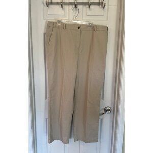 L.L. Bean Classic Fit Flat Front Women's Chino Pants Size 20 NWT